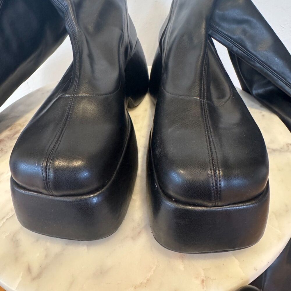 Simon Miller The Hustler Black Over the Knee Platform Boots Size 41 / US10 - Picture 7 of 11